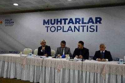 Başkan Doğan Vezirk&ouml;pr&uuml;&rsquo;de muhtarların sorunlarını dinledi
