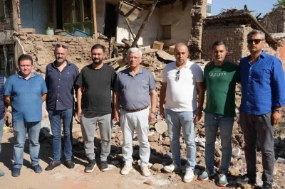 Başkan Eroğlu, deprem bölgesinde hasarlı veteriner binalarını inceledi
