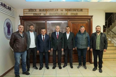 Başkan Faruk &Ouml;zl&uuml; esnaf odalarını ziyaret etti
