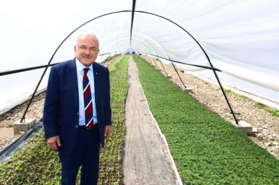 Başkan G&uuml;ler: "Kendi &uuml;rettiğimiz &ccedil;i&ccedil;ekler ile şehrimizi g&uuml;zelleştiriyoruz"
