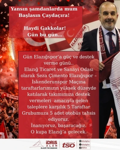 Başkan İdris Alan&rsquo;dan taraftarlara 5 otob&uuml;s tahsisi
