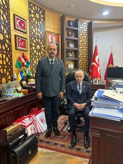 Başkan Kavaklıgil, MHP Genel Başkanı Bah&ccedil;eli&rsquo;ye il&ccedil;edeki &ccedil;alışmalarla ilgili bilgi verdi
