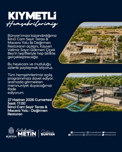 Başkan Metin&rsquo;den a&ccedil;ılışa davet
