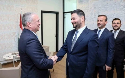 Başkan &Ouml;ztekin&rsquo;den, Laszlo Keller&rsquo;a iade-i ziyaret
