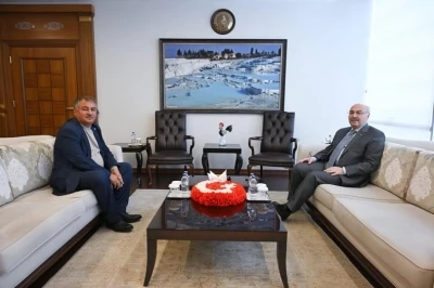 Başkan P&uuml;t&uuml;n&rsquo;den Vali K&ouml;şger&rsquo;e hayırlı olsun ziyareti
