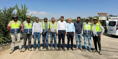 Başkan Şahin&rsquo;e Araban&rsquo;daki asfalt hizmeti i&ccedil;in teşekk&uuml;r