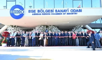 Başkan &Uuml;lken, EBSO&rsquo;nun yeni hizmet binası a&ccedil;ılışı t&ouml;renine katıldı
