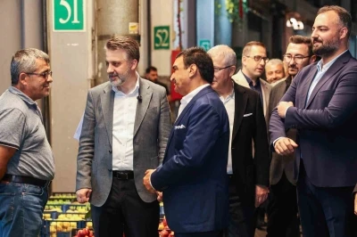Başkan Vekili Biba&rsquo;dan Kent Hali&rsquo;ne yakın takip
