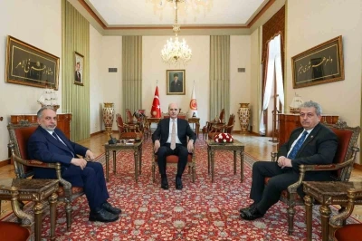 Başkan Yal&ccedil;ın&rsquo;dan Meclis Başkanı Kurtulmuş&rsquo;a anlamlı ziyaret
