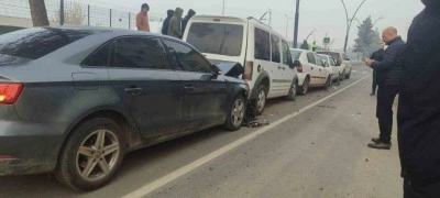 Batman&rsquo;da 5 ara&ccedil;lı zincirleme kaza