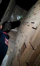 Batman’da havalandırma boşluğuna düşen kedi kurtarıldı