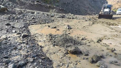 Batman’da heyelanın izleri siliniyor
