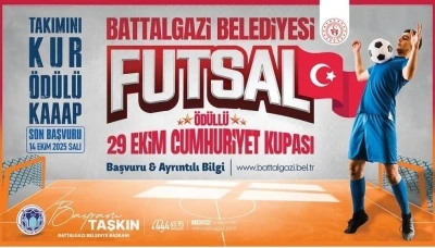 Battalgazi Belediyesi, 29 Ekim’e özel ödüllü futsal turnuvası düzenliyor
