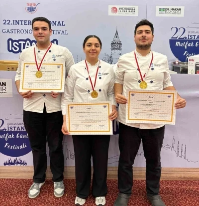 &lsquo;BAU Gastronomi&rsquo; &ouml;ğrencilerine 2 altın madalya
