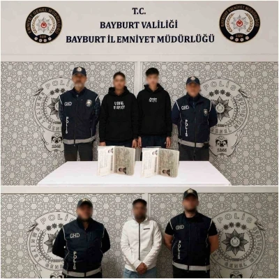 Bayburt&rsquo;ta 5 d&uuml;zensiz g&ouml;&ccedil;men yakalandı
