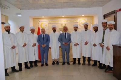Bayburt&rsquo;ta g&ouml;reve başlayan imam hatiplere c&uuml;bbe t&ouml;reni
