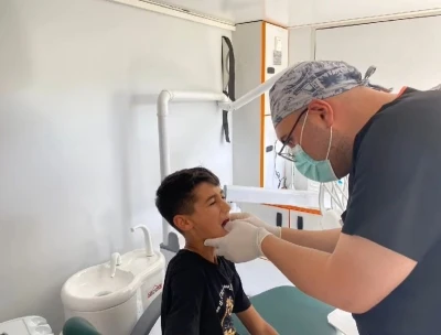 Bayburt’ta mobil diş sağlığı aracıyla 38 köyde ağız diş sağlığı taraması yapıldı
