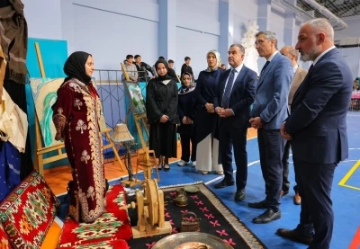 Bayburt&rsquo;ta &ouml;ğrencilerin yıl boyunca hazırladığı &uuml;r&uuml;nler sergilendi
