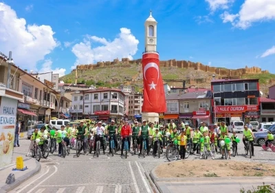 Bayburt&rsquo;ta sağlıklı yaşam i&ccedil;in pedallar &ccedil;evrildi
