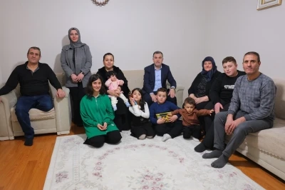 Bayburt&rsquo;ta şehit ve gazi ailelerine bayram ziyareti

