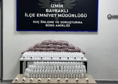 Bayraklı&rsquo;da binlerce uyuşturucu hap yakalandı
