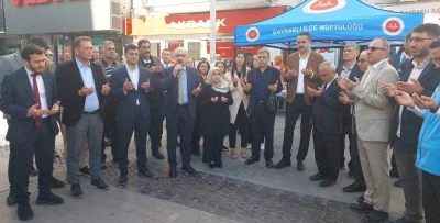 Bayraklı Müftülüğü’nden Gazze için yardım etkinliği
