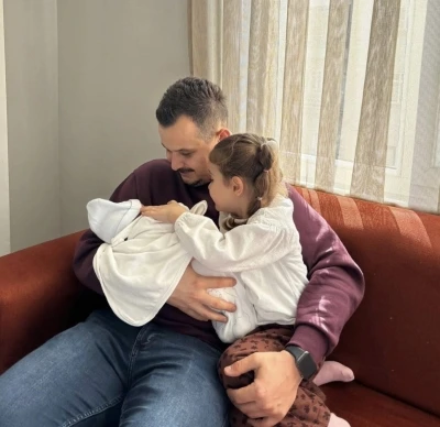 Bayramda çifte mutluluk yaşadılar
