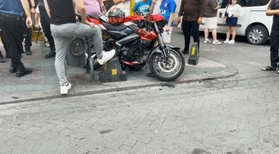 Bayrampaşa’da motosiklet yayaya çarptı
