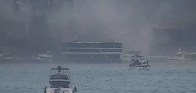 Bebek Sahili&rsquo;nde teknede &ccedil;ıkan yangın s&ouml;nd&uuml;r&uuml;ld&uuml;
