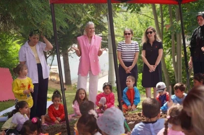 Belediye Başkanı Subaşı, Cemal Süreya Atölyesi’nde çocuklarla bir aradaydı
