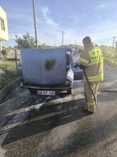 Besni&rsquo;de otomobil alev aldı