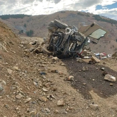 Beton mikseri yamaçtan yuvarlandı: 1 yaralı
