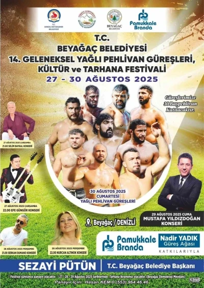 Beyağaç Yağlı Pehlivan Güreşleri, Kültür ve Tarhana Festivali için geri sayım başladı
