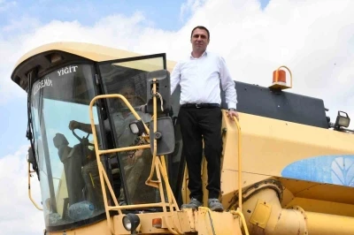 Beylikova Belediyesi hububat hasadına başladı

