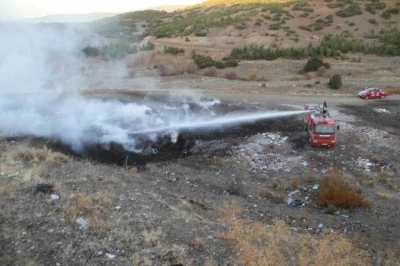 Beyşehir’de ormanlık alan içerisinde çıkan yangın paniğe neden oldu
