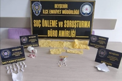 Beyşehir&rsquo;de polis ekiplerinden zehir tacirlerine darbe

