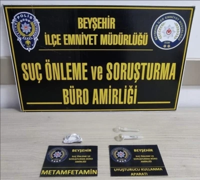 Beyşehir&rsquo;de uyuşturucu ve aranan şahıs operasyonları
