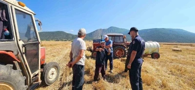 Bi&ccedil;erd&ouml;ver operat&ouml;rlerine yangın eğitimi
