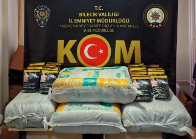 Bilecik&rsquo;te 123 kilo ka&ccedil;ak t&uuml;t&uuml;n ele ge&ccedil;irildi
