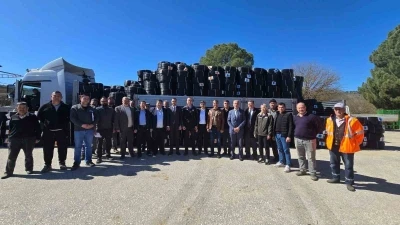 Bilecik&rsquo;te 58 &ccedil;ift&ccedil;iye 809 bin 200 metre damlama sulama borusu desteği verildi
