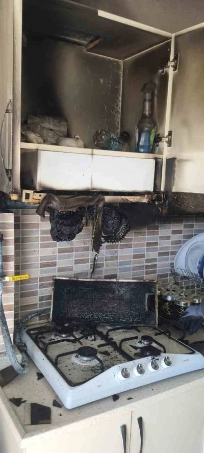 Bilecik’te aspiratör alev alırken, bir kişi yaralandı
