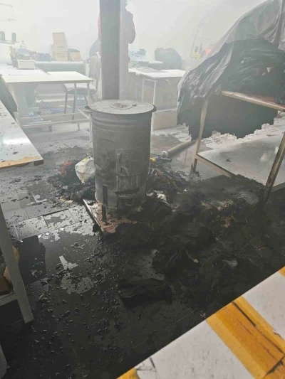 Bilecik&rsquo;te bir tekstil at&ouml;lyesinde &ccedil;ıkan yangın korkuttu
