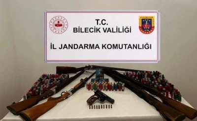 Bilecik&rsquo;te &ccedil;ok sayıda silah ve fişek ele ge&ccedil;irildi
