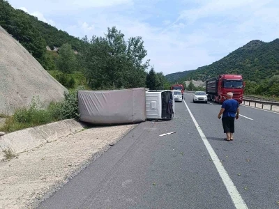 Bilecik&rsquo;te kamyonetin devrildiği kazada 1 kişi yaralandı
