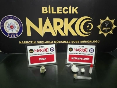 Bilecik&rsquo;te narkotik operasyonu: 2 g&ouml;zaltı
