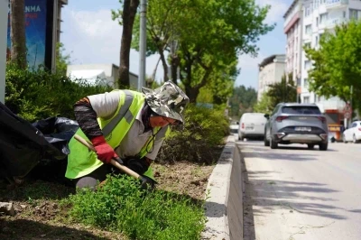 Bilecik&rsquo;te park ve bah&ccedil;eler m&uuml;d&uuml;rl&uuml;ğ&uuml;nden yaza hazırlık &ccedil;alışmaları
