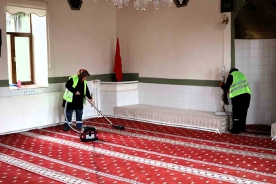 Bilecik&rsquo;te Ramazan Ayı &ouml;ncesi camilerde temizlik &ccedil;alışması
