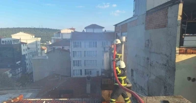 Bilecik&rsquo;te restoranın bacasında korkutan yangın
