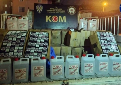 Bin 980 litre sahte şarap ele geçirildi
