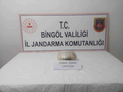 Bingöl’de 1 kilo esrar ele geçirildi

